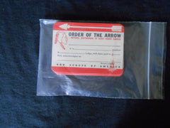 OA Membership Card, 5/67 National Issue