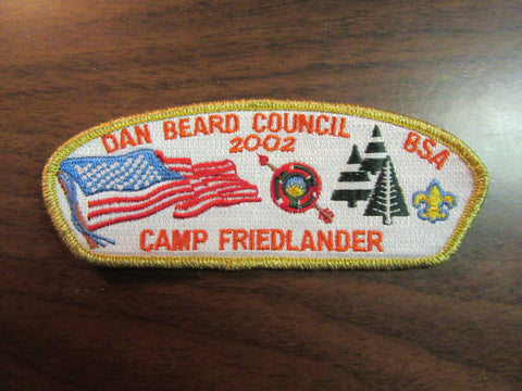 Dan Beard Council SA21 CSP Camp Friedlander 2002
