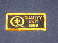 Quality Unit 1986 patch-the Carolina Trader