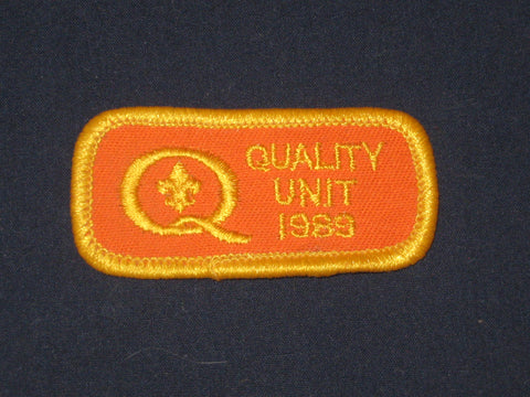 Quality unit 1989 patch