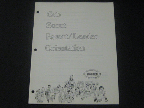 Cub Scout Parent/Leader Orientation booklet