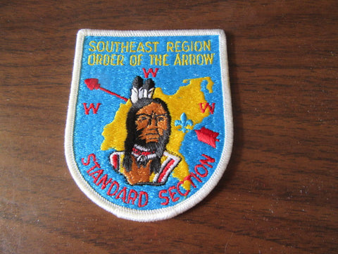 Southeast Region OA Standard Section Patch, turquoise bkgd