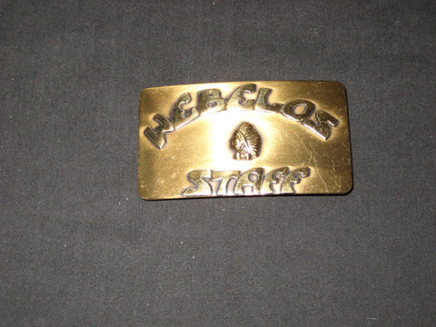 Webelos Staff Belt Buckle
