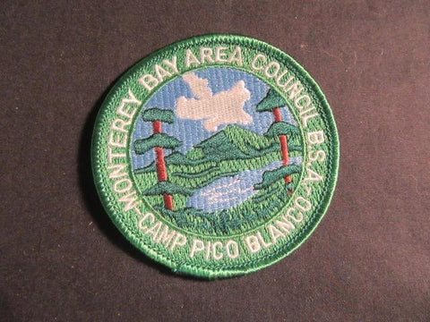 Camp Pico Blanco Green Border No Date Patch