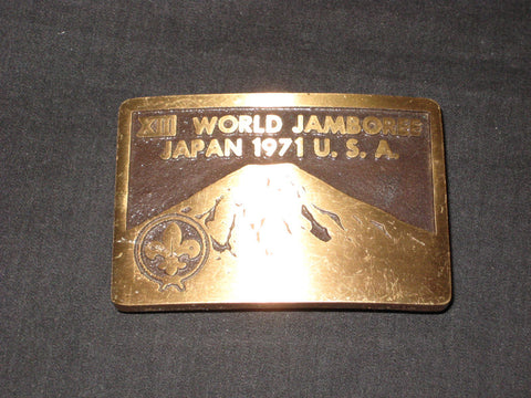 1971 World Jamboree Max Silber Belt Buckle