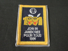 1991 World Jamboree Join In Jamboree Patch