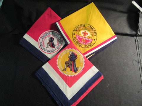 1950, 1957 & 1960 National Jamboree Neckerchiefs
