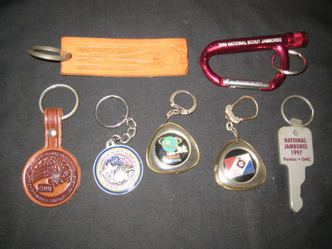 National Jamboree Lot of 8 Keychains