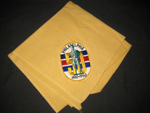Philadelphia Council BSA 50th Anniversary Neckerchief 1960