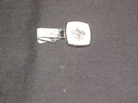 Scout Emblem on White Onyx Tie Bar