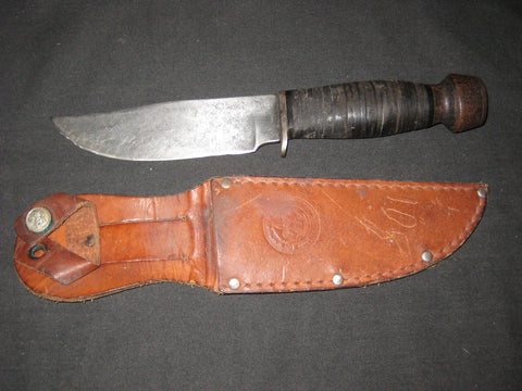Boy Scout Remington Sheath Knife with Sheath