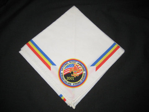 2001 National Jamboree White Neckerchief