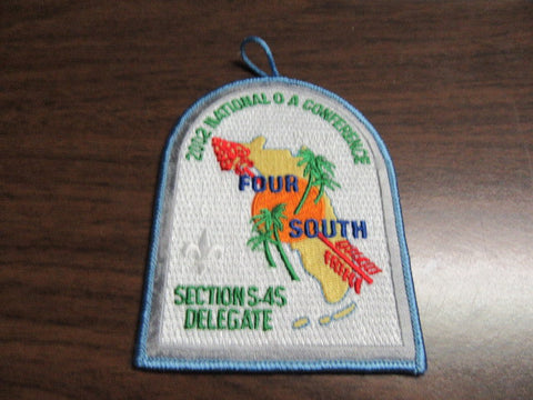 S-4S Delegate 2002 NOAC Patch