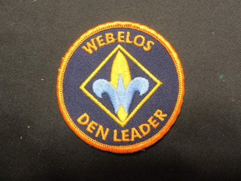 Webelos Den Leader Patch, Scout Stuff Back