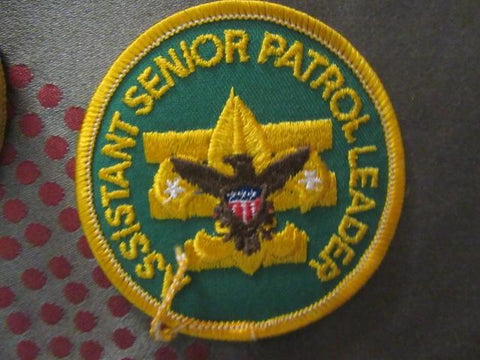 Assistant Senior Patrol Leader Patch 1972 Revision