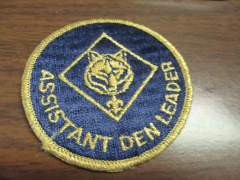 Assistant Den Leader 1970's Trained Patch