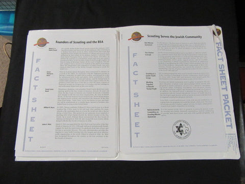 BSA Fact Sheet Packet, 30 Plus Items