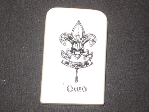 First Class Emblem Ohio Ceramic Paperweight