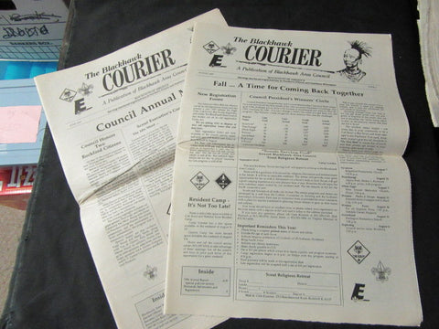 The Blackhawk Courier,  Blackhawk Area Council Newspaper 2 issues
