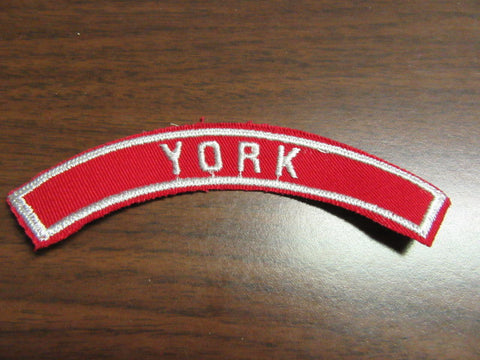 York Red and White Community Strip