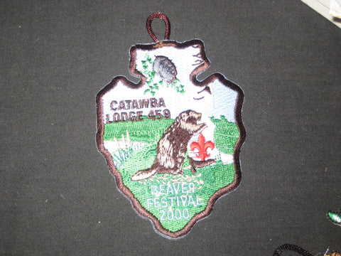 Catawba 459 Beaver Festival 2000 eA2000-9 Patch
