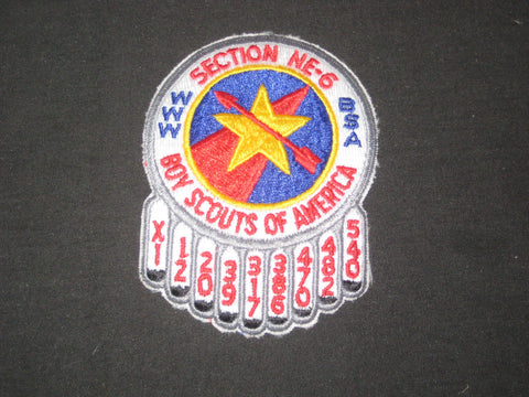 NE-6 Section Patch Lodges 11 12 20 39 317 386 470 482 & 540