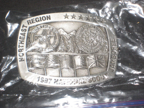 1997 National Jamboree Northeast Region Pewter Belt Buckle