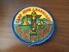 Camp John J. Barnhardt 1973 Pocket Patch