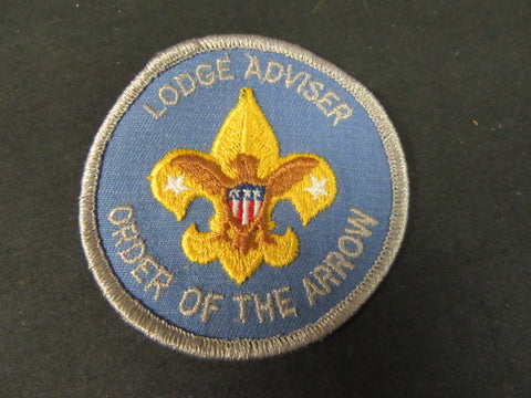 Lodge Adviser Position Patch, Clear Plastic Back