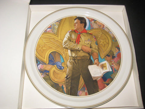 The Scoutmaster, Joseph Csatari Ceramic Plate
