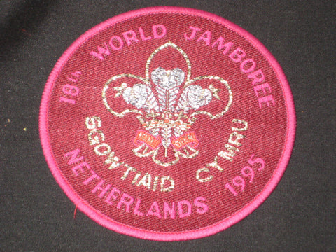 1995 World Jamboree Sgowtiaid Cymru Patch
