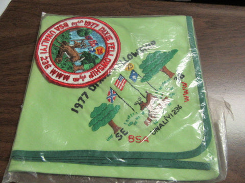 SE-3B 1977 Dixie Fellowship neckerchief and pocket patch