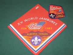 1983 WJ U.S. Contingent Neckerchief & Pocket Patch-the carolina trader