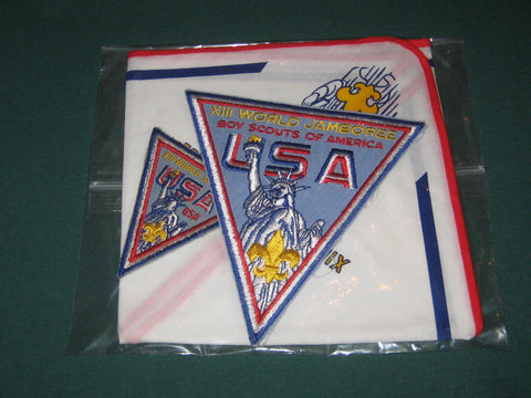 1971 World Jamboree U.S. Contingent Neckerchief, Jacket and Pocket Patches