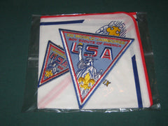 1971 World Jamboree U.S. Contingent Neckerchief, Jacket and Pocket Patches-the carolina trader