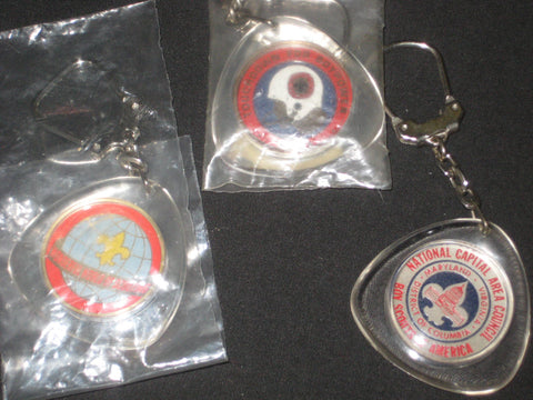 Council Keychains, Lot of 3 Plastic issue