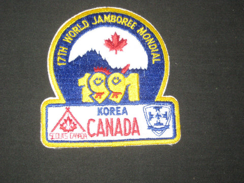 1991 World Jamboree Canadian Contingent Patch