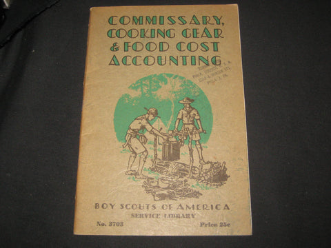 Commissary, Cooking Gear & Food Cost Accounting BSA Service Library