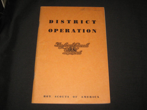 District Operation, Local Council Manual 1963