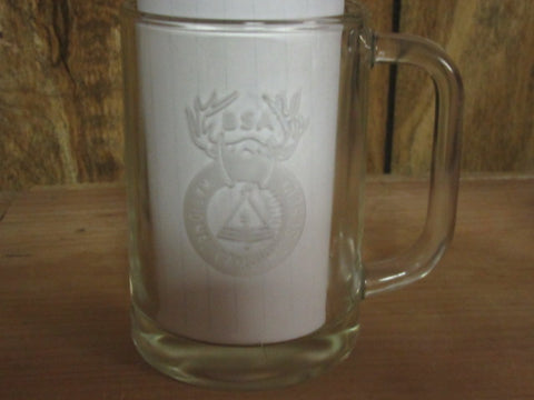 National Camping School Glass Tankard