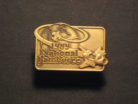 1989 National Jamboree rectangular Neckerchief Slide