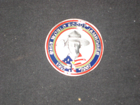 2007 World Jamboree US Contingent Hat Pin and Pocket Coin