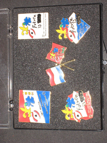 1995 World Jamboree Set of 5 Hat Pins