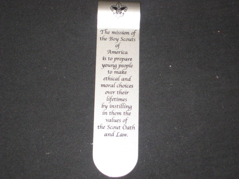 Mission of the BSA Metal Bookmark