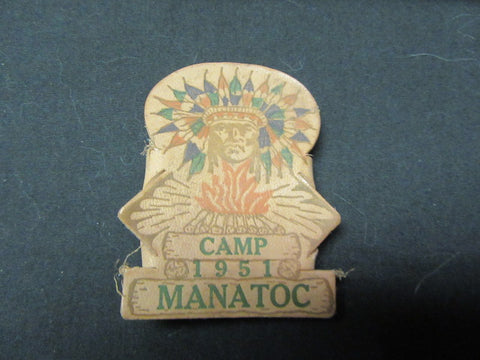 Camp Manatoc 1951 Leather Slide