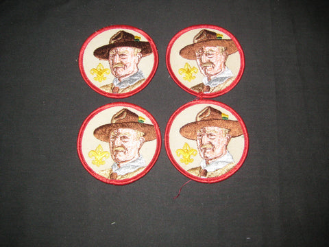 Lord Baden-Powell  Patches, BSA emblem, lot of 4