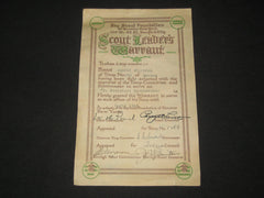 Scout Leader's Warrant - the carolina trader