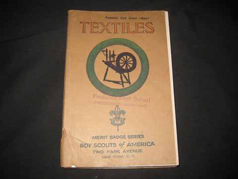 Textiles Merit Badge Pamphlet  Feb. 1939