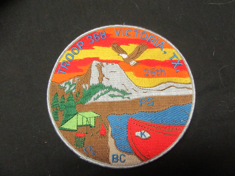 Troop 368 Victoria, Texas 25th Anniversary Jacket Patch