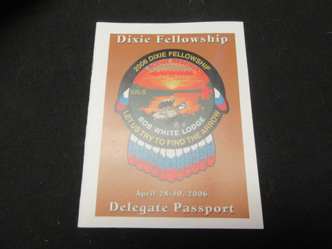 SR-5 2006 Dixie Fellowship Delegate Passport